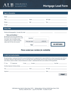 Mortgage Lead Form