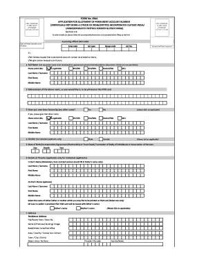 PAN Application Form 49AA