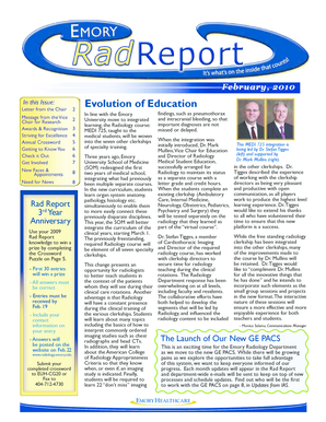 Mess bill reduction letter - 1 Evolution of Education In line with the Emory University move to integrated learning, the Radiology course: MEDI 725, taught to the medical students, will be woven into the seven other clerkships of specialty training - radiology emory