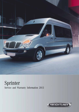 Sprinter Service and Warranty Information 2013