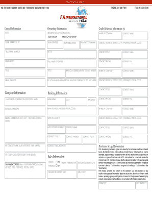 Credit Application Form