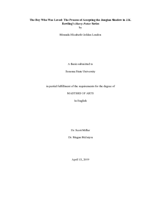 Thesis in Final Form