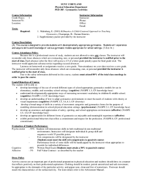 Ped 385 - Gymnastics Activities