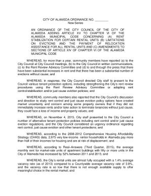 Alameda Rent Stabilization and Limitations on Evictions Ordinance