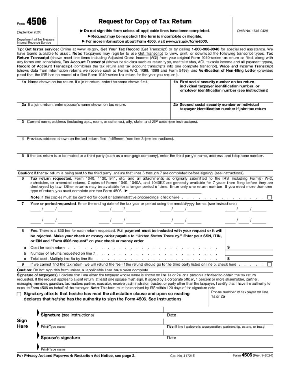 Form 4506