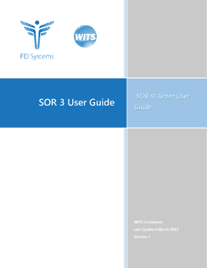 Sor 3 User Guide