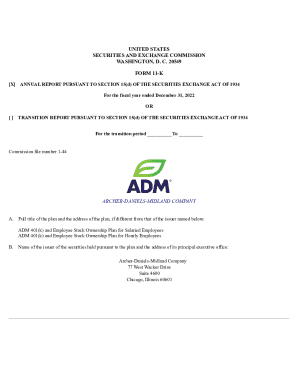 ADM 401(k) and Employee Stock Ownership Plan for Salaried ...