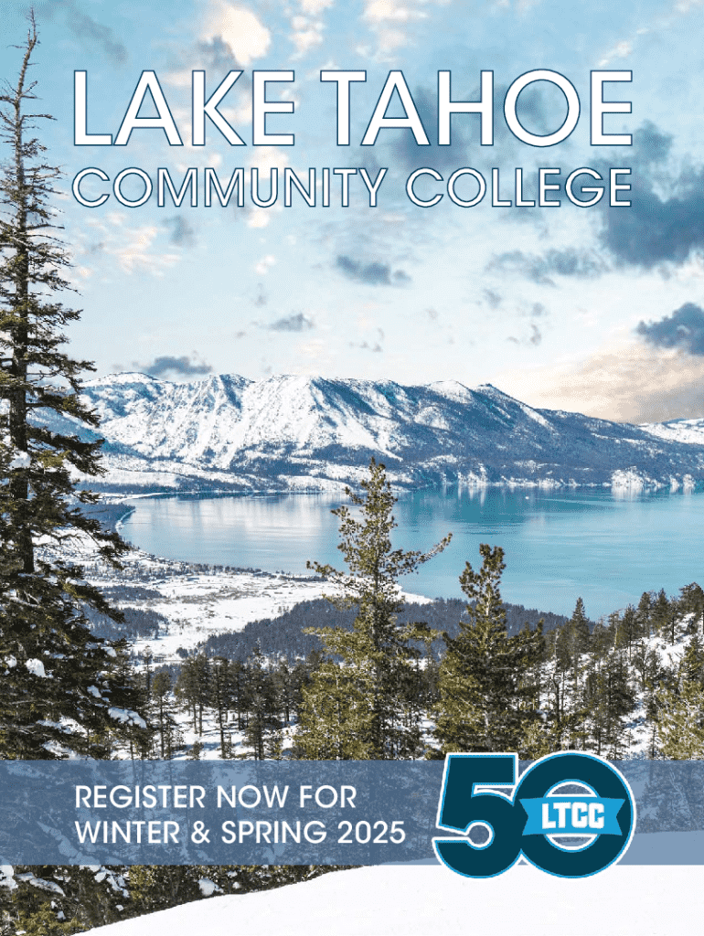 Fillable Online Lake Tahoe Community College Course Catalog Fax Email