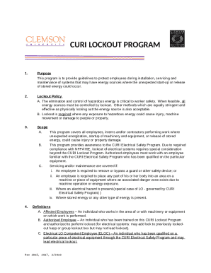 Curi Lockout Program
