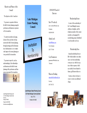 Lake Michigan Estate Planning Council Membership Application