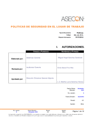 Poltica de seguridad y salud en el trabajo: qu debe ...