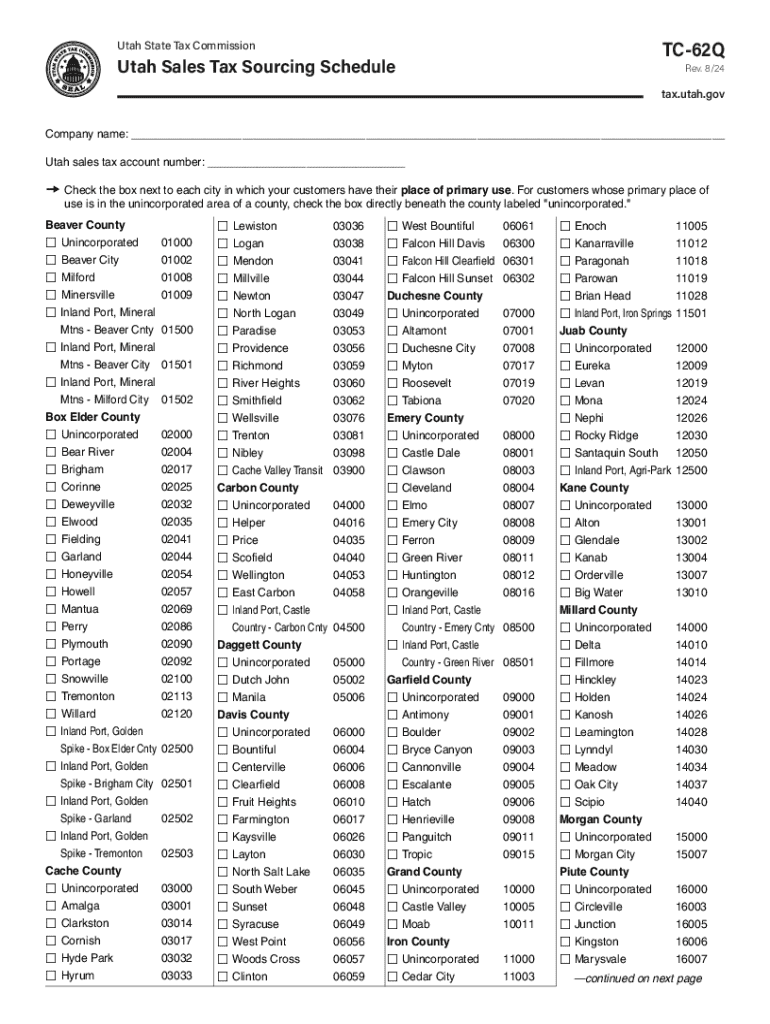 TC-62Q Forms and Publications Preview on Page 1