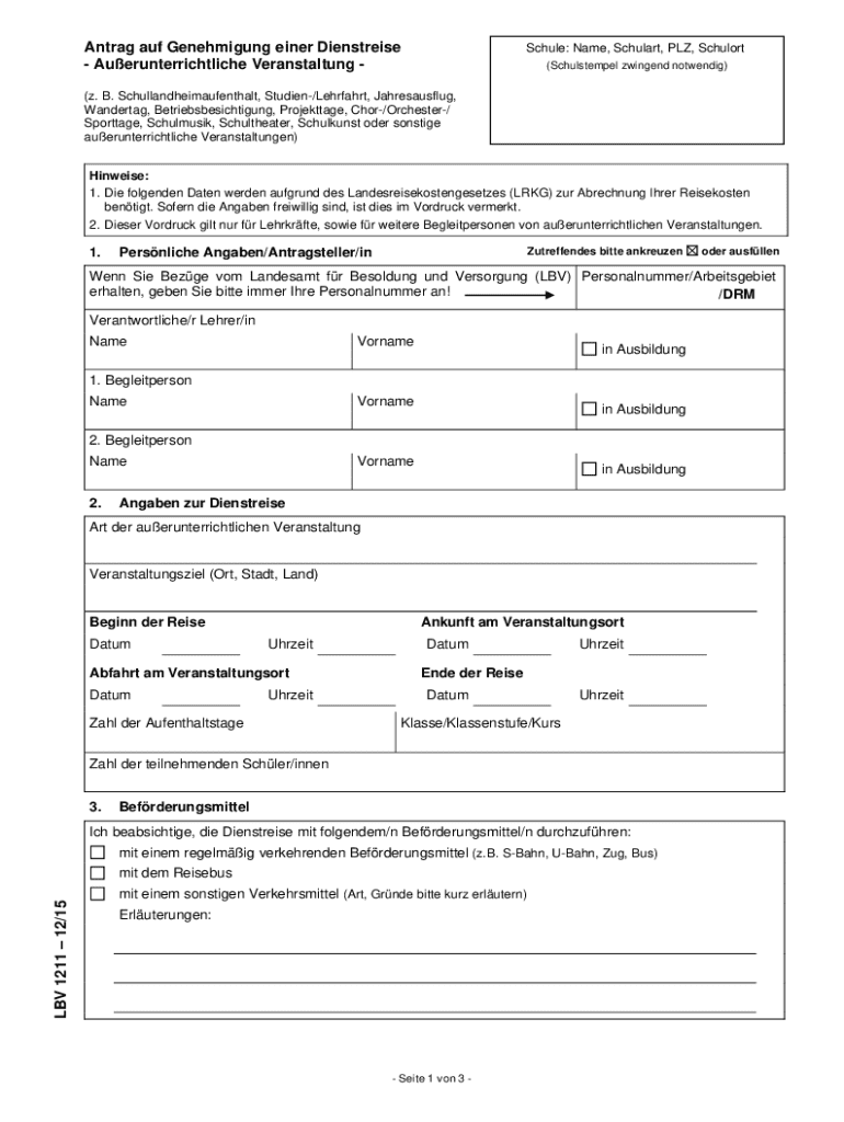 Schule: Name, Schulart, PLZ, Schulort Preview on Page 1