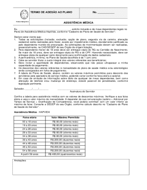 Termo De Adesão Ao Plano