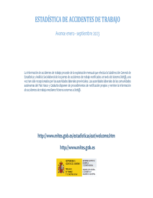 Estadstica de accidentes de trabajo