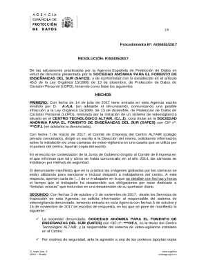 De las actuaciones practicadas por la agencia espaola de proteccin de datos en
