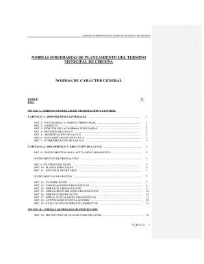 Normas subsidiarias del termino municipal de ciruea
