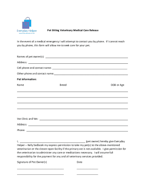 Medical Authorization for Pet Sitter : r/AskVet