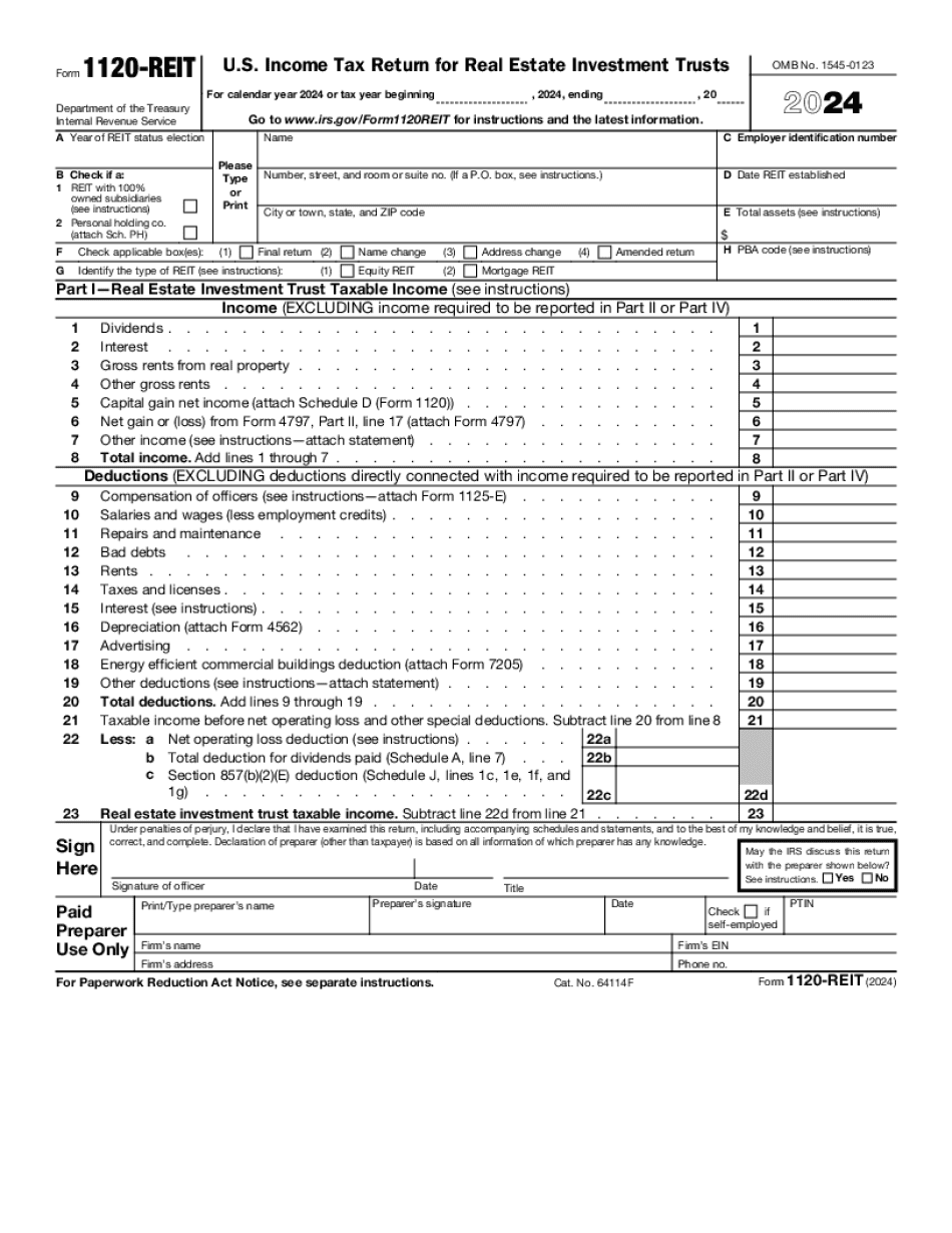 Form 1120-REIT
