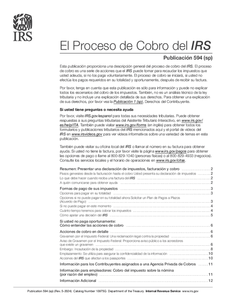 publication 594 Preview on Page 1