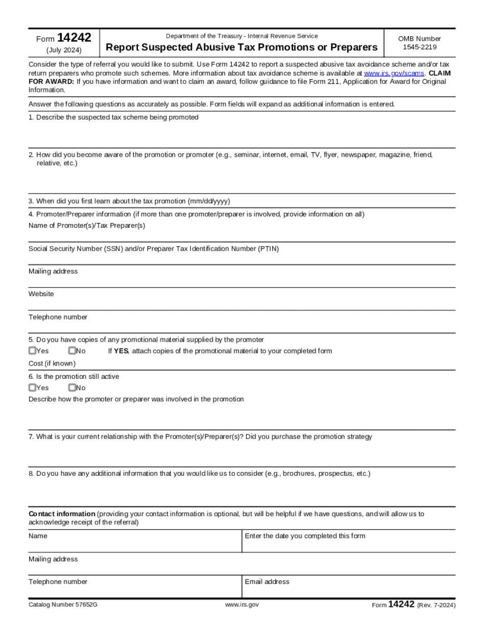 Form 14242