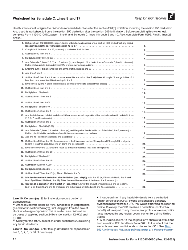 1120-IC-DISC Instructions5 Steps to Fill and File This Form Preview on Page 1