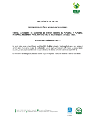 Formatos para compradores y proveedores del secop ii