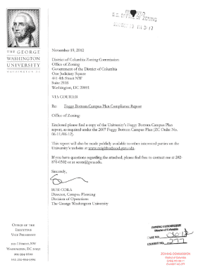 Foggy Bottom Campus Plan Compliance Report