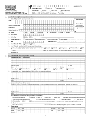 Kyc Application Form