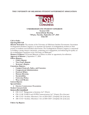 Congress Agenda 11/12/24