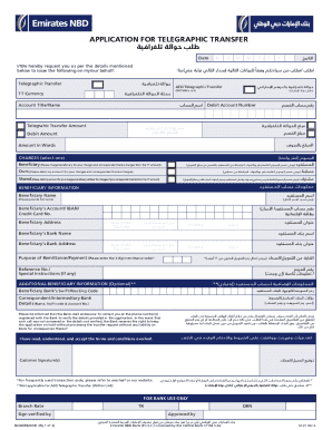 Telegraphic transfer request form pdf: Fill out &amp; sign online