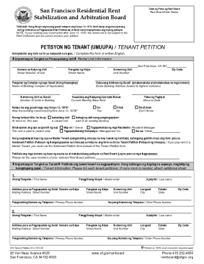 Tatak ng Petsa ng Rent Board