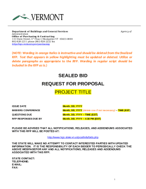 Request for Proposal (rfp)