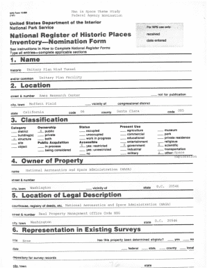 Space Theme Study Agency Nomination