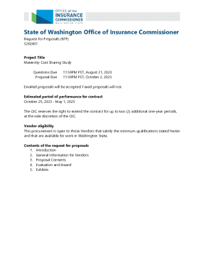 Request for Proposals (rfp) S202401