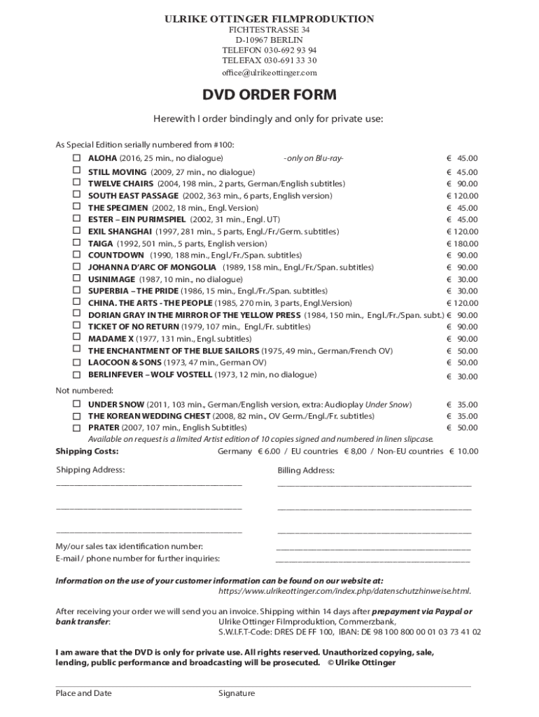 Form preview