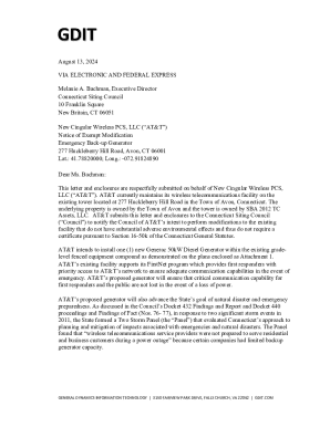 Notice of Exempt Modification