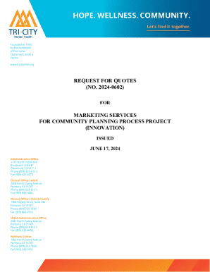 Request for Quotes (no. 2024-0602) for Marketing Services