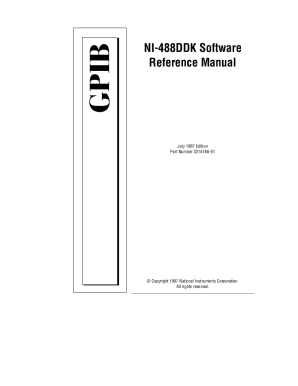 Ni-488ddk Software Reference Manual