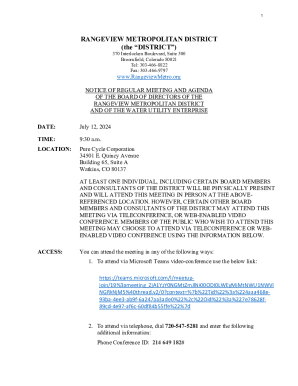 Rules &amp; RegulationsRangeview Metropolitan District