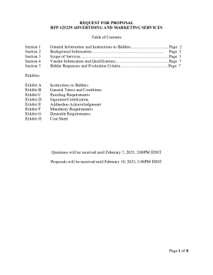 Request for Proposal