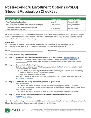 Postsecondary Enrollment Options (PSEO) Application Guide