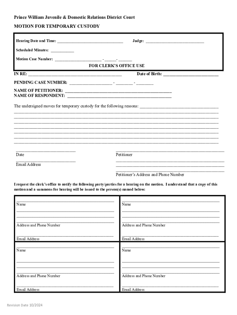 Prince William Juvenile and Domestic Relations District Court Preview on Page 1