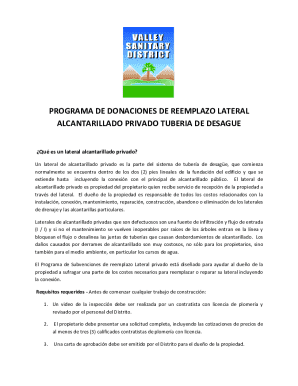 Programa de reemplazo de lneas de servicio de agua ...