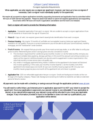 Co-signer Application