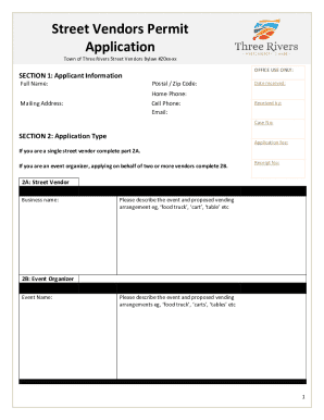 Mobile Vendor Information &amp; Application
