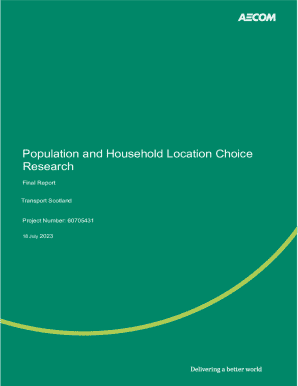 Population and Household Location Choice Research Final Report