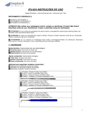 Ifu-024 instruções de uso
