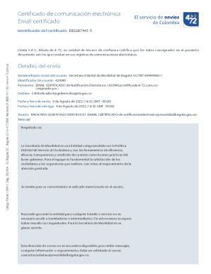 Certificado de comunicación electrónica
