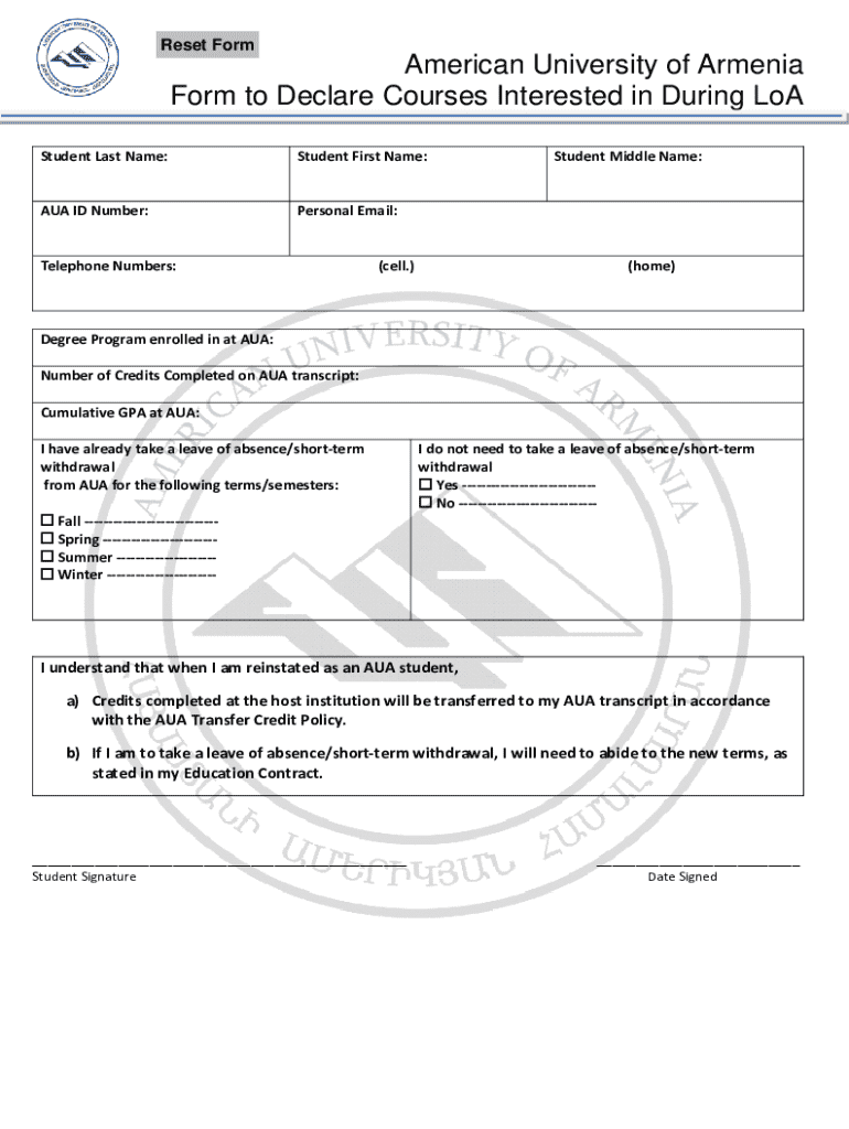 Form preview